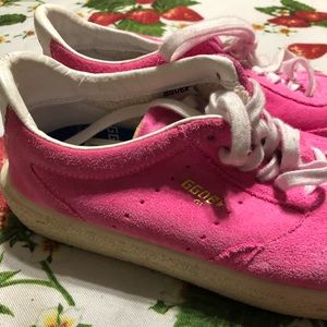 Golden Goose NWOT Pink Suede Sneakers